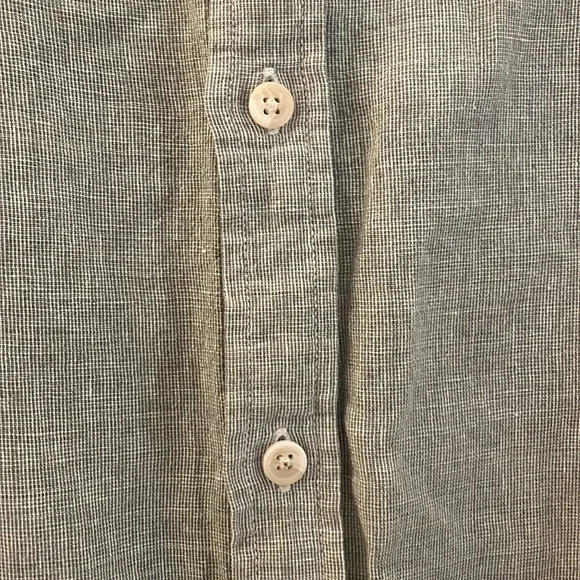 Men’s Banana Republic Linen Blend Grey Button Down Shirt | Size L - Picture 4 of 7